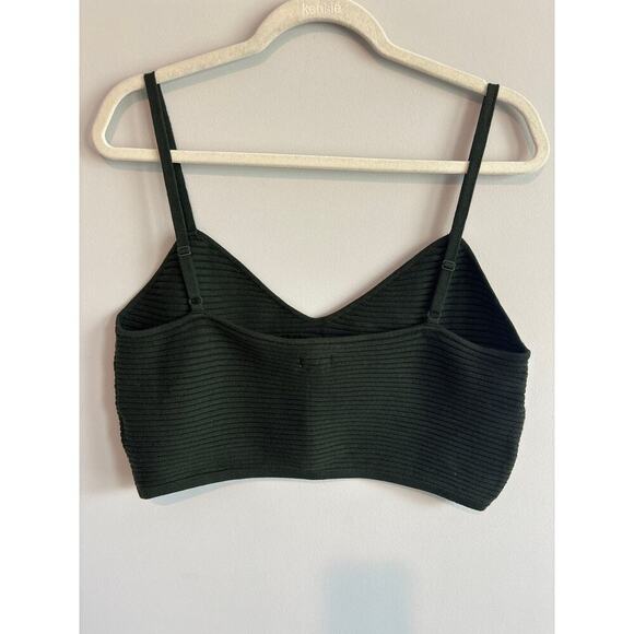 NWT Aerie Crop Corset Ribbed Sweater Tank Top Green Size XL - Picture 4 of 4